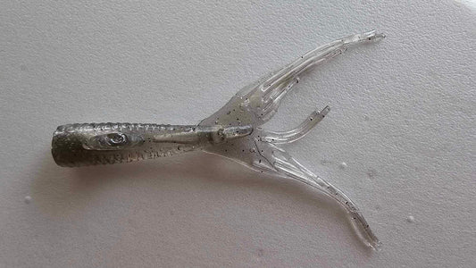 Kumbo Improved Soft Bait 2" Black Mermaid Tail 12 in a Pack