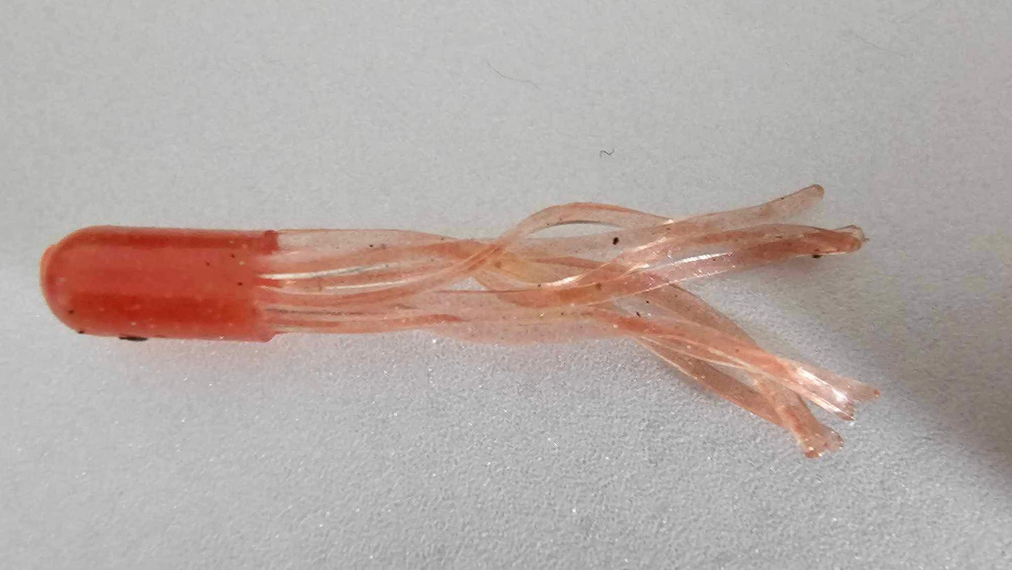 Kumbo Improved Soft Bait 2" Black Tiny Tube 12 in a Pack