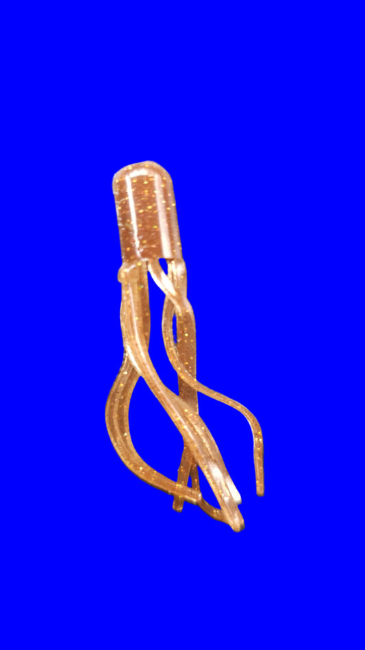 Kumbo Improved Soft Bait 2" Golden Brown  K mini Tube 12 in a Pack