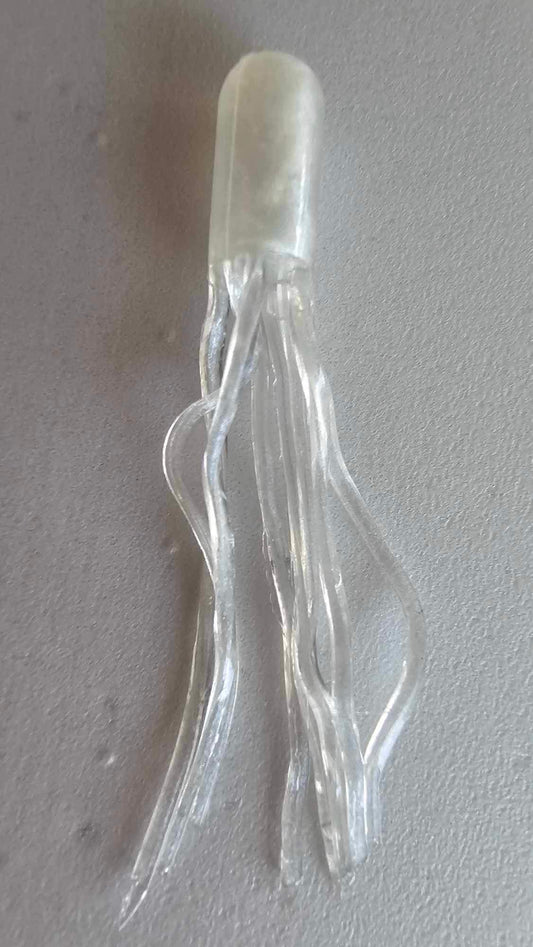 Kumbo Improved Soft Bait 2" Pearl Tiny Tube 12 in a Pack