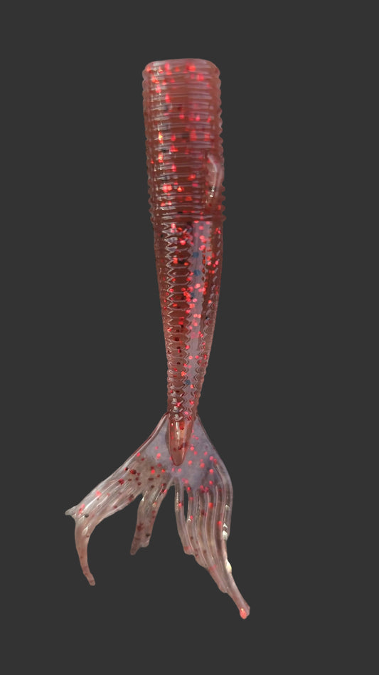Kumbo 3" Big Mermaid Tail-Soft Plastic Baits (12-Pack)| Cherry Bomb