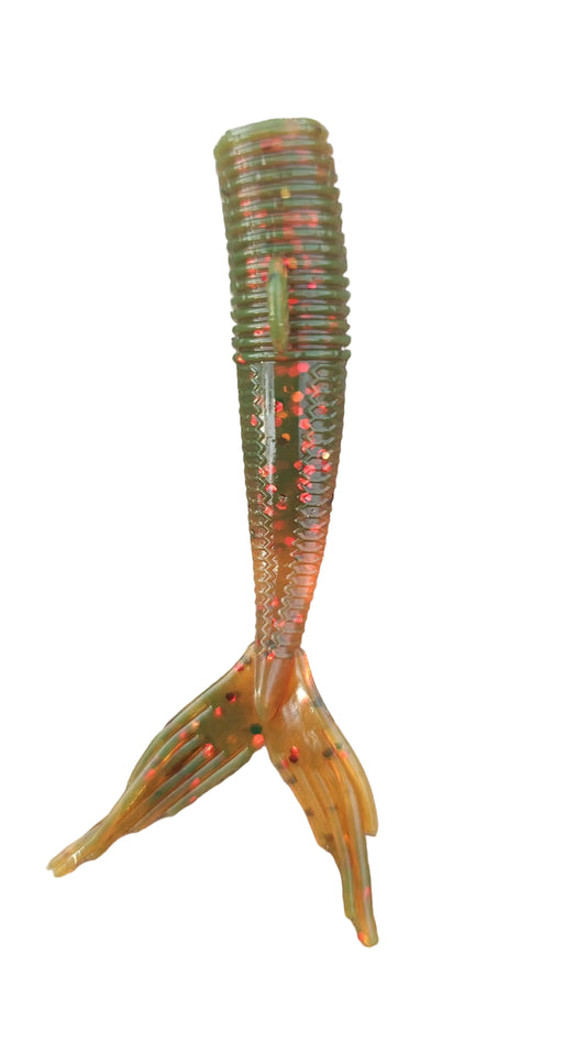 Kumbo 3" Big Mermaid Tail-Soft Plastic Baits (12-Pack)| Watermelon Candy