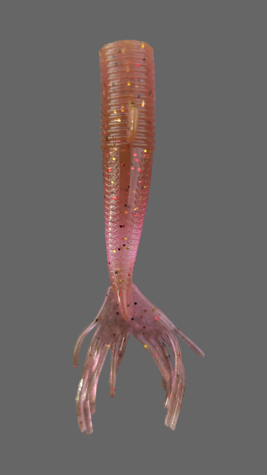 Kumbo 3" Big Mermaid Tail-Soft Plastic Baits (12-Pack)| Pink Candy