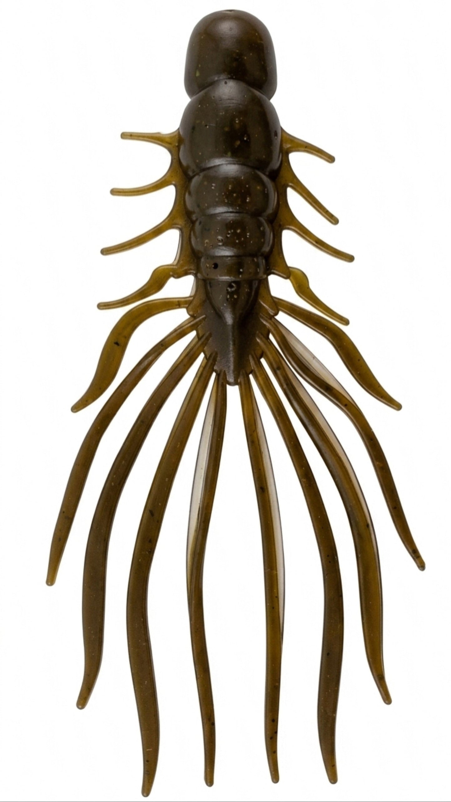 Kumbo Improved Soft Bait 4"  Headless  Green Pumpkin Centipede 10 in a pack