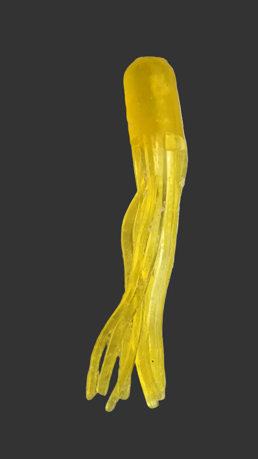 Kumbo Improved Soft Bait 2"Yellow K mini Tube 12 in a Pack